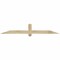 Ekena Millwork Eugene Rough Sawn Timber Gable Bracket, Douglas Fir, 72"W x 12"H x 2"D x 4"F, 4/12 Pitch GBW072X12X0204EUG00RDF - alternate 1